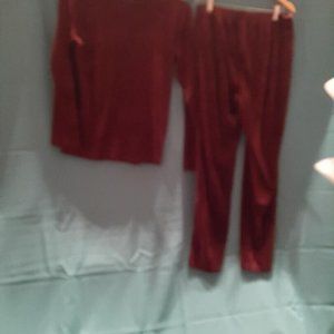 NEW !Cozziplus Women Pull Over Sweater&Pant Set Raspberry Size M